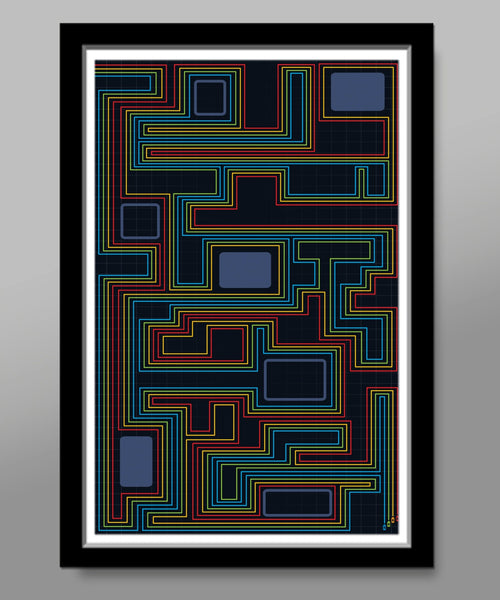 Tron - Classic 80s Movie - Computer Chip Inspired Minimalist Movie Poster - Print 388 - Home Decor