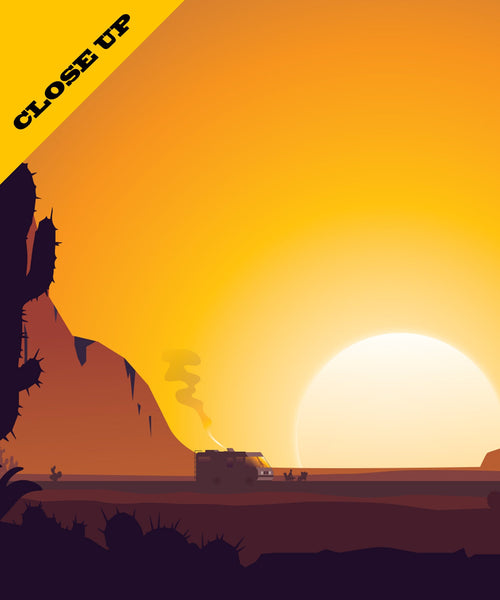 Breaking Bad Inspired - Minimalist Sunset Poster - 13x19 16x24 or 24x36 Inch Print 507 - Home Decor