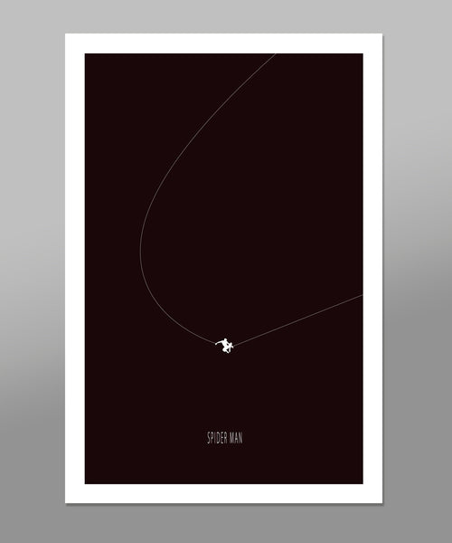 Spiderman Minimalist Poster - Black Collection - Poster 286 - Home Decor
