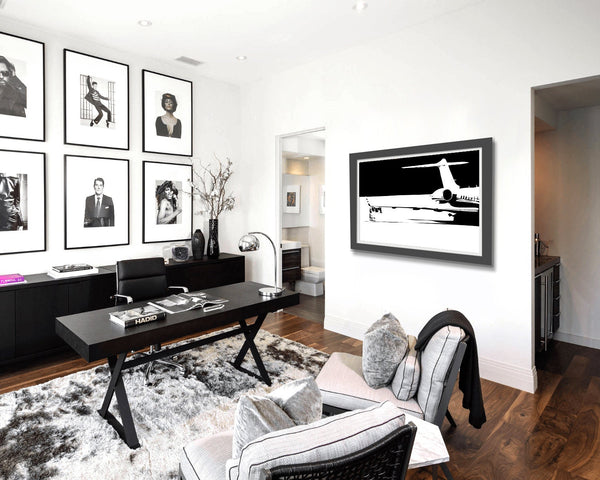 Street Art Inspired Private Aircraft Art #2 - Gulfstream - Office Decor