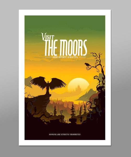Moors Inspired - Maleficent Movie Poster - 13x19 16x24 or 24x36 Inch Print 528 - Home Decor