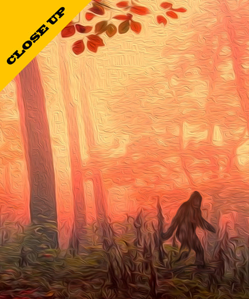 Big Foot Parody - Oil Painting Print - "12x36" - Print 563 - Home Decor