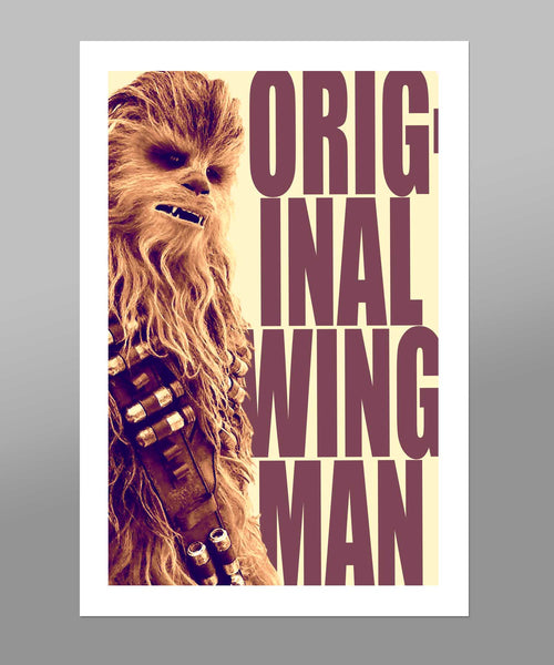 Chewbacca & Princess Leia Issues Poster Set - 13x19, 16x24 or 24x36 Inches - Home Decor