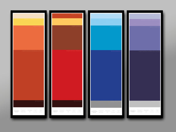 Minimalist Gas Giants Layers Posters - Jupiter, Saturn, Uranus & Neptune Poster (Print 278) - Home Decor