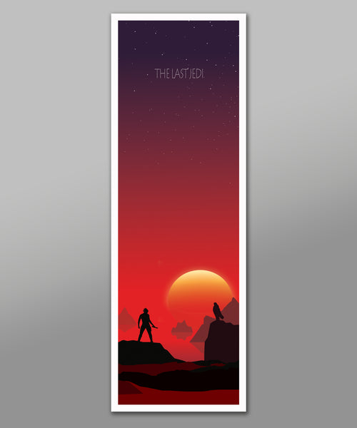 Star Wars Inspired -  Complete Sunset All 9 Movies - Long Collection - 12x36 Inches - Home Decor