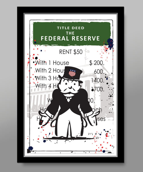 Monopoly Inspired Parody Poster - Title Deed Series - Print 377 - Home Decor