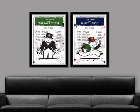 Monopoly Inspired Parody Poster - Title Deed Series - Print 377 - Home Decor