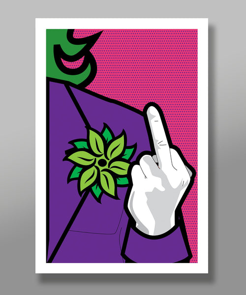 Joker and Batman Cranky Super Hero Poster Collection - Pop Art Print 434 - Home Decor