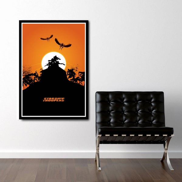 Starship Troopers Movie Classic Bug Killer - Minimalist Movie Poster - Print 354 - Home Decor