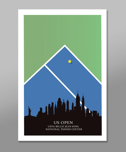 Grand Slam Tennis Collection Poster Set - Print 455 - Home Decor- 13 X 19 16 X 24-OR- 24 x 36 Inches