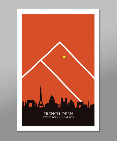 Grand Slam Tennis Collection Poster Set - Print 455 - Home Decor- 13 X 19 16 X 24-OR- 24 x 36 Inches