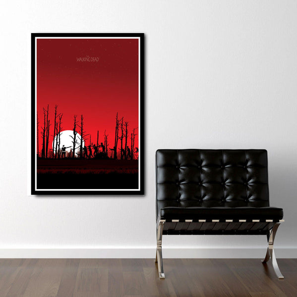 The Walking Dead - Zombie Inspired TV Series Sunset Poster - Prints 457 - Home Decor