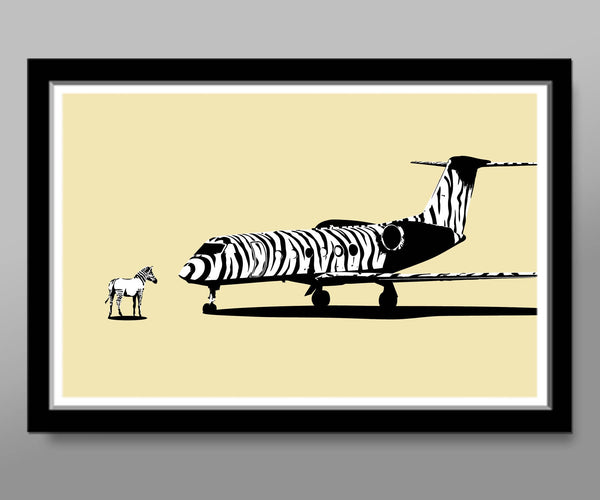 Street Art Inspired Private Aircraft Art #1 - Gulfstream - Office Decor