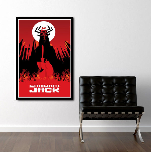Samurai Jack Inspired - Minimalist Movie Poster - Print 234 - Home Decor
