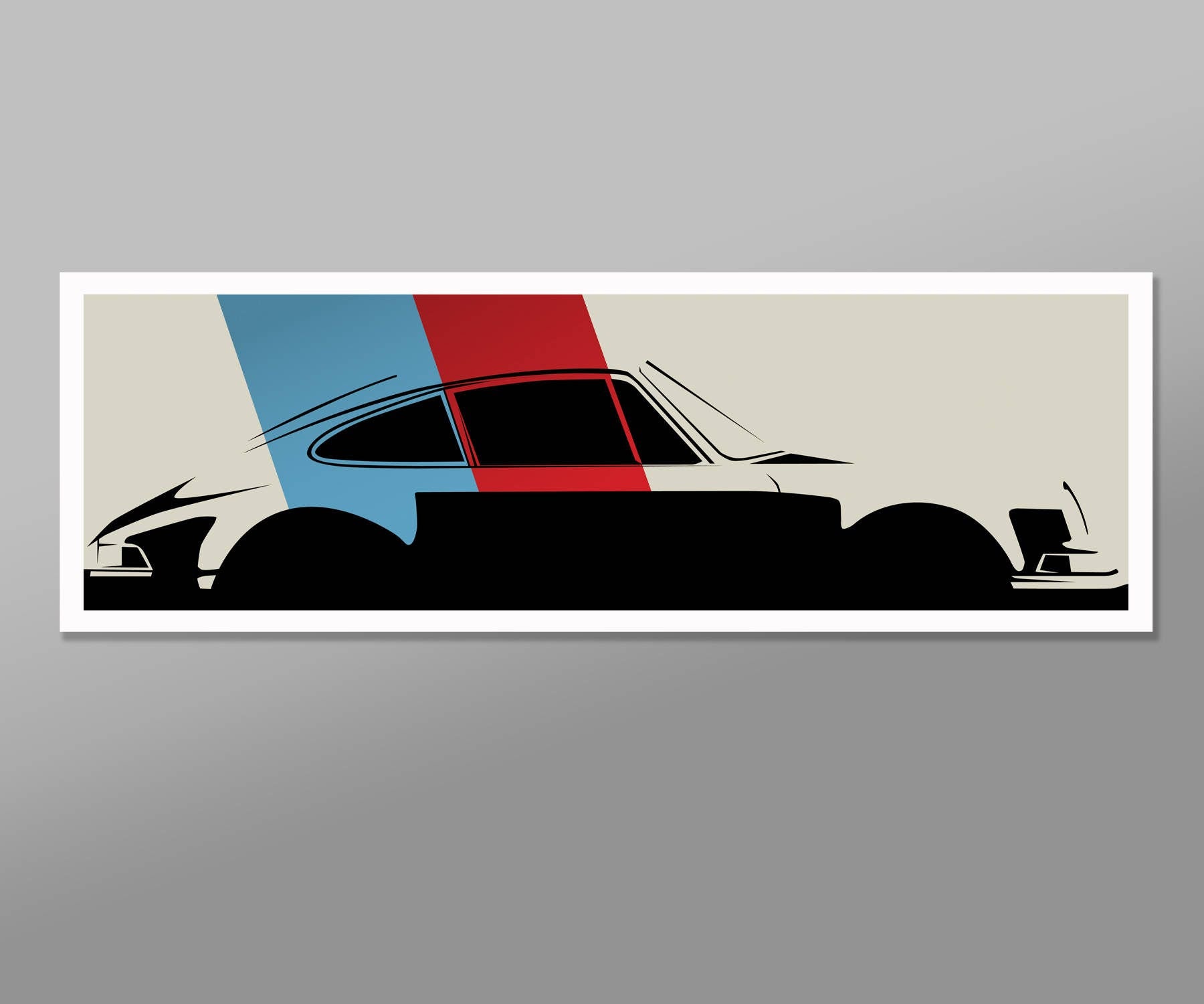 Classic German Car // Minimalist Porsche Car Poster // Print 461 - Home Decor