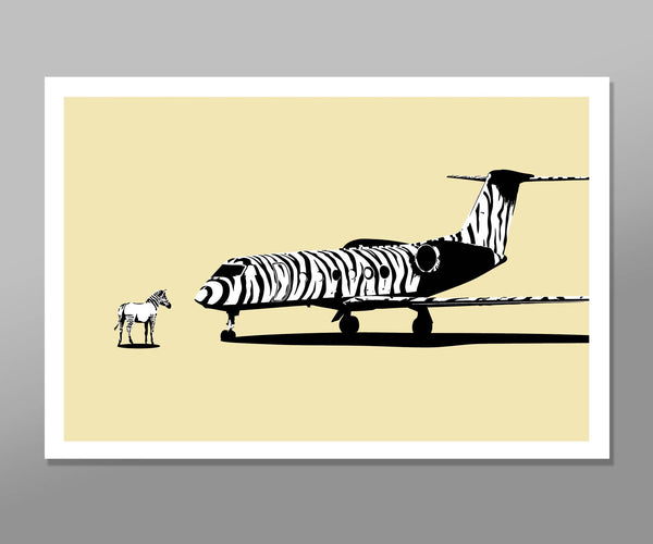 Street Art Inspired Private Aircraft Art #1 - Gulfstream - Office Decor