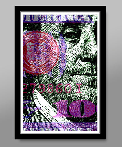 Benjamin Hustle - 13x19 16x24 or 24x36 Inches - Office Art // Home Decor