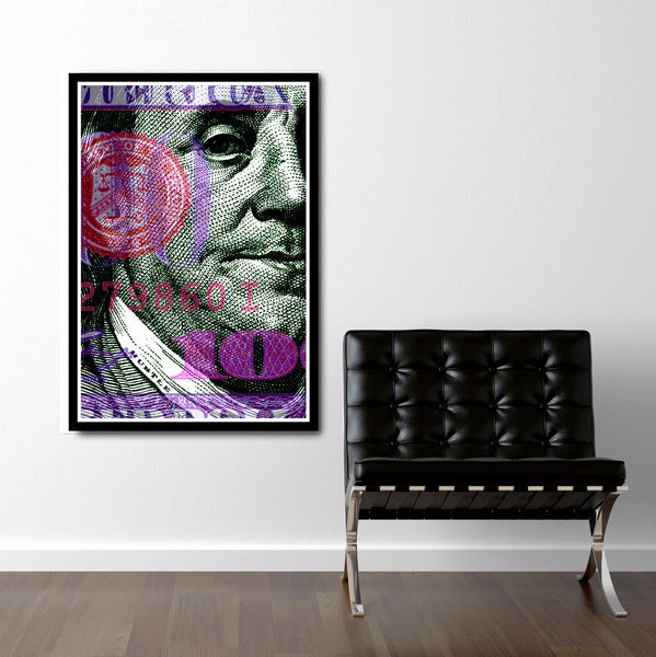 Benjamin Hustle - 13x19 16x24 or 24x36 Inches - Office Art // Home Decor