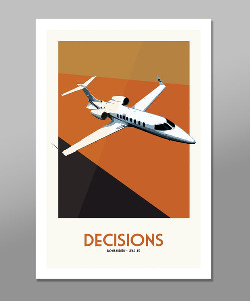 Rich Guy/Gal Decisions - Private Jet Series - 13x19 Inches Each - Print 162 - Posters