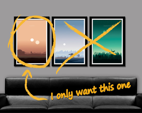 Choose Any Single Poster (13x19 inch) (24x36 Inch) (12x36 Inch) From Any Bigtime Set