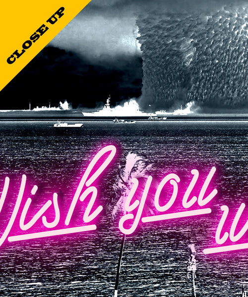 Wish You Were Here - Parody Art // 12 x 36 Inches // Home Decor
