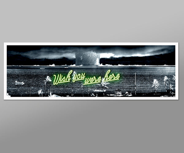 Wish You Were Here - Parody Art // 12 x 36 Inches // Home Decor