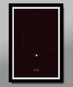 Spiderman Minimalist Poster - Black Collection - Poster 286 - Home Decor