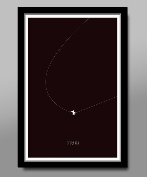 Spiderman Minimalist Poster - Black Collection - Poster 286 - Home Decor