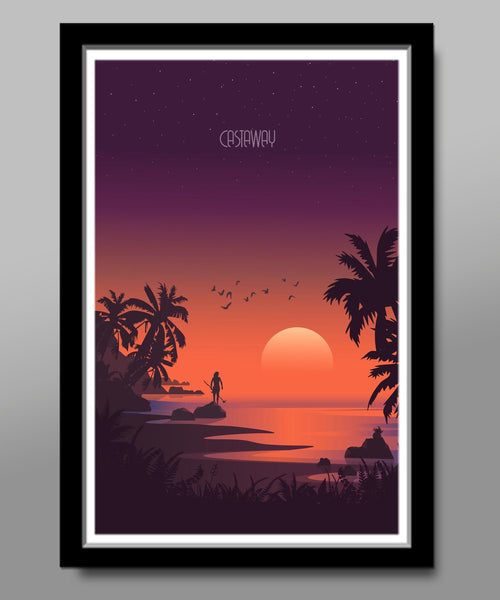 Castaway - Wilson Inspired Movie Poster - Poster 518 - Home Decor