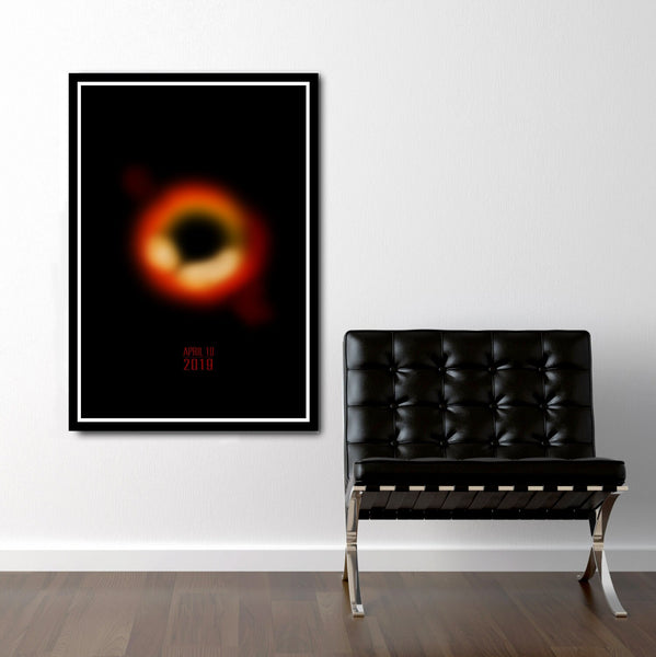 Black Hole Poster April 10 2019 - The First Image Ever Taken Of A Singularity - 13x19 16x24 or 24x36 Inches - Print 506 - Home Decor