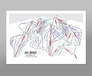 Big White Kelowna Art - Ski Art - Home Decor