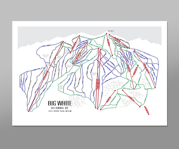 Big White Kelowna Art - Ski Art - Home Decor