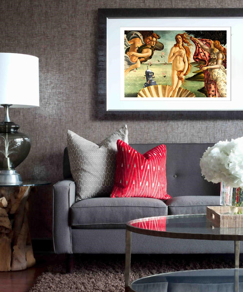 Futurama Inspired - Venus meets Bender - Parody Art#3 - Home Decor