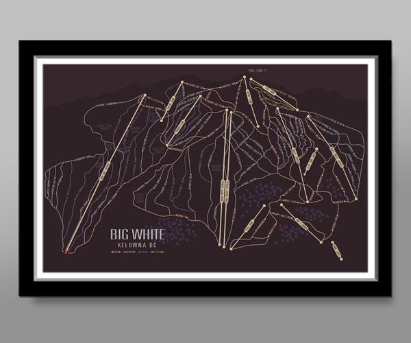 Big White Kelowna Art - Ski Art - Home Decor