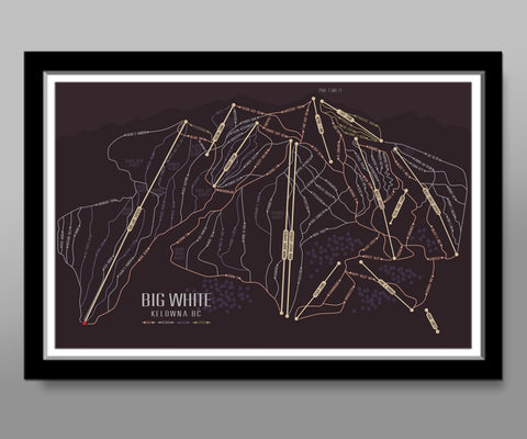 Big White Kelowna Art - Ski Art - Home Decor