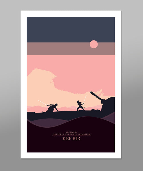 Force Inspired - The Rise of Skywalker - Star Wars Skyline Minimalist Poster Set - #9 of the Skyline Collection - Home Decor