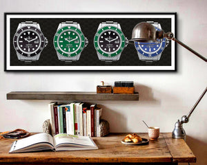 Rolex Submariner Decisions - 12x36 Inches - Print 537 - Home Decor