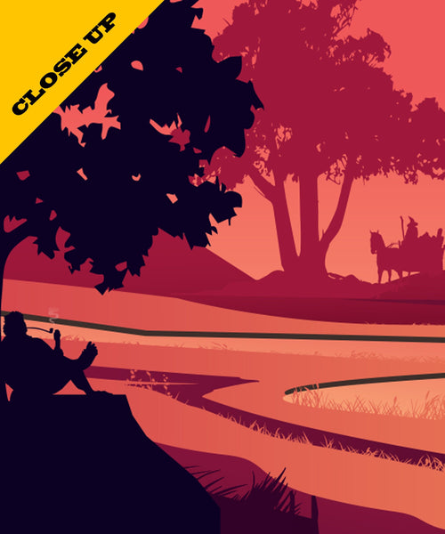 Shire Travel Inspired - Sunset Poster - Print 483 - 13x19 or 24x36 Inch - Home Decor