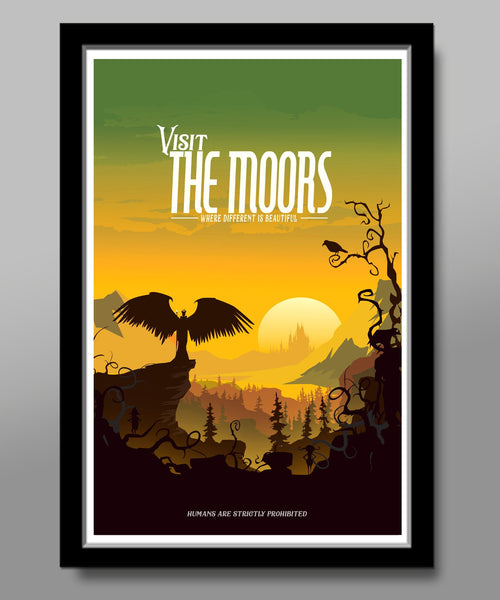 Moors Inspired - Maleficent Movie Poster - 13x19 16x24 or 24x36 Inch Print 528 - Home Decor
