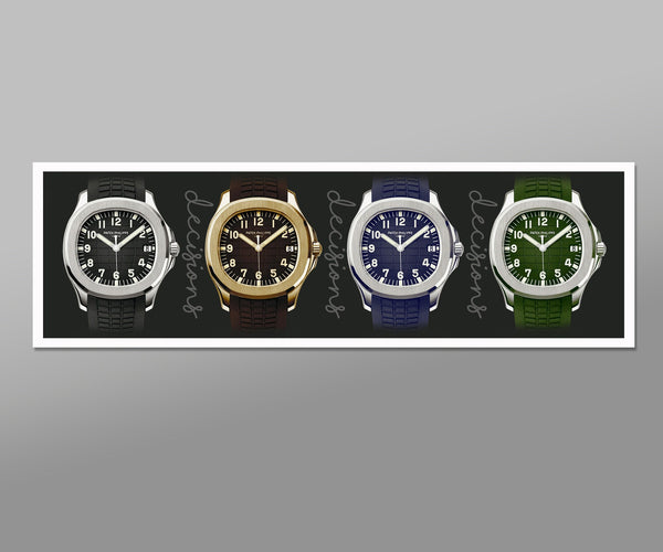 Patek Aquanaut Decisions - 12x36 Inches - Print 546 Home / Office Decor