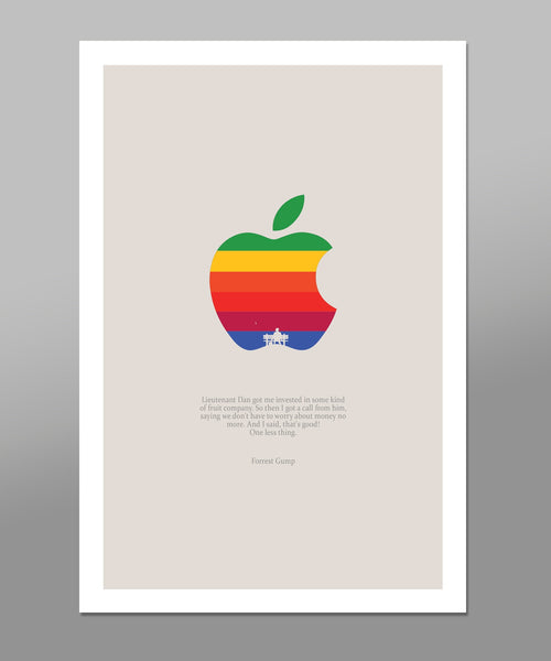 Forrest Gump - Lt. Dan's Investment - Classic Movie Quote Minimalist Movie Poster - Print 39 - Home Decor
