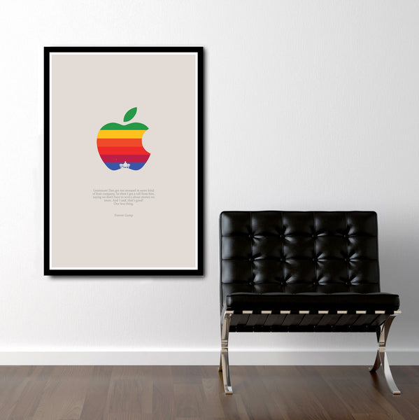 Forrest Gump - Lt. Dan's Investment - Classic Movie Quote Minimalist Movie Poster - Print 39 - Home Decor