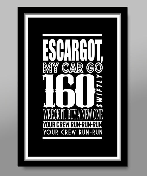 BIG E - Classic Rapper Lyrics - 13x19 16x24 -or- 24x36 Inches - Print 496 - Home Decor