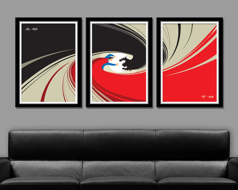 Batman VS Superman SWITCHABLE Minimalist Poster -  Delux Series Version - Home Decor