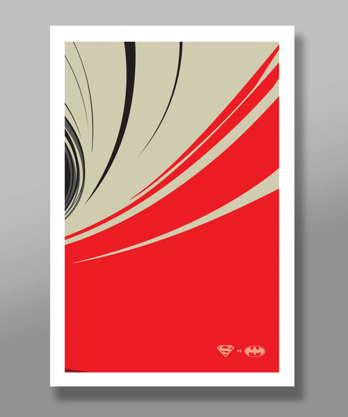 Batman VS Superman SWITCHABLE Minimalist Poster -  Delux Series Version - Home Decor