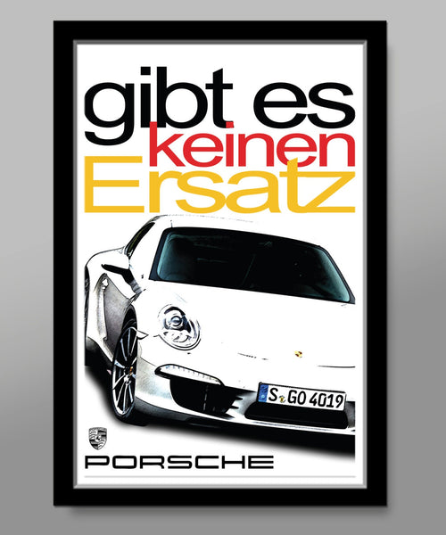Porsche 911 Poster- Slogan Version - 13x19 16x24 or 24x36 Inches - Poster 206 - Home Decor