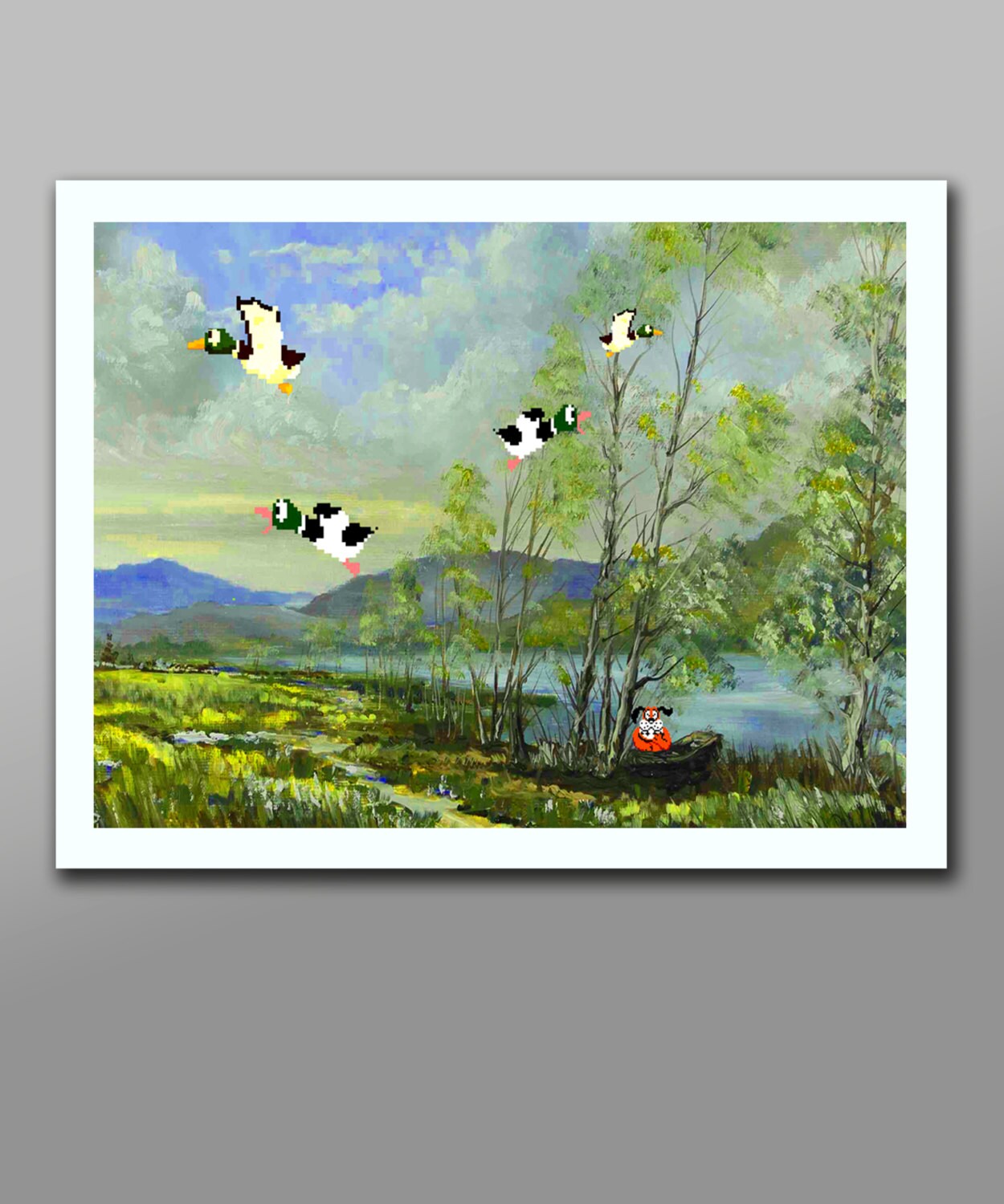 Duck Hunt Gamer Inspired Poster - Parody Art #1 - Print 299 - Home Decor