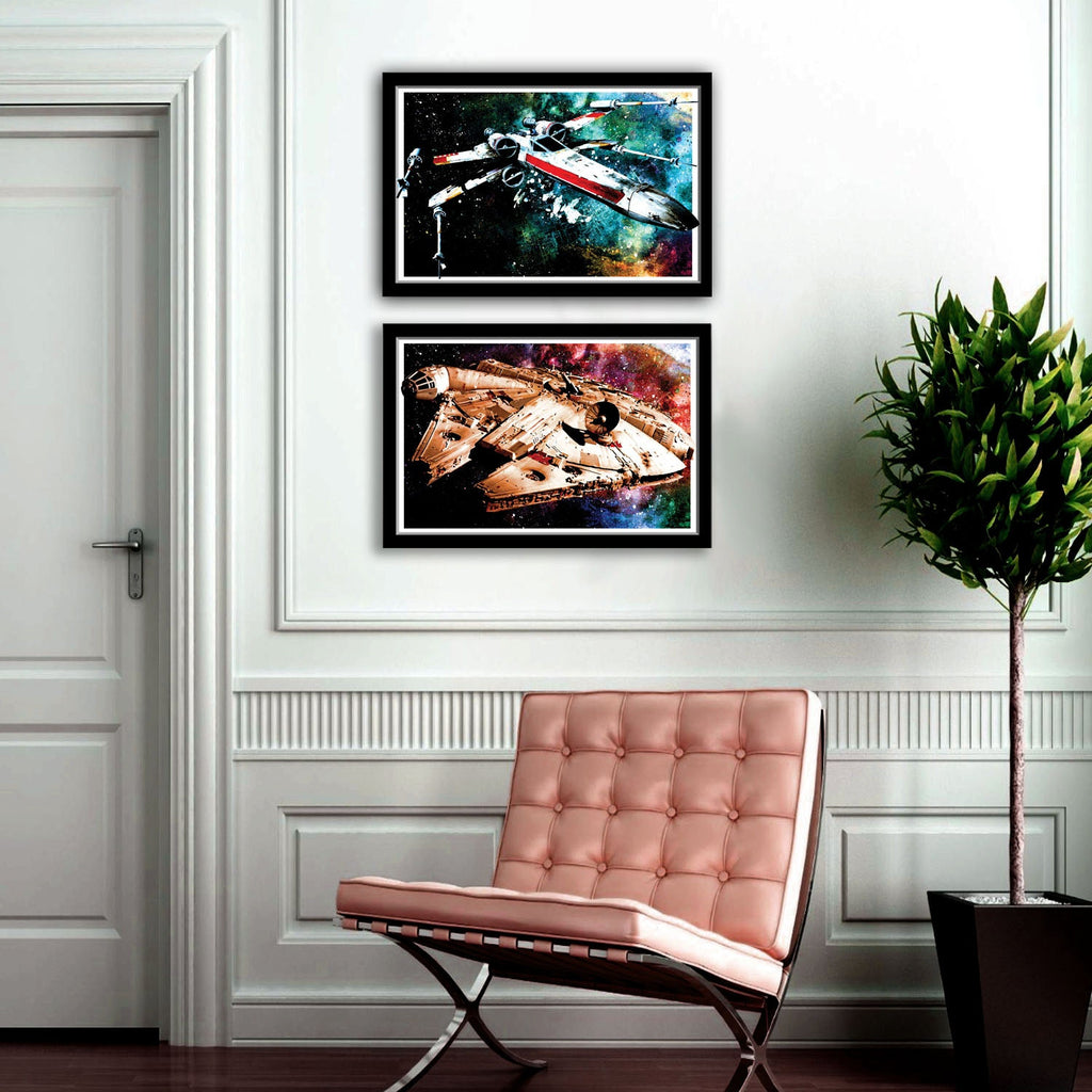 Star Wars X Wing Art Poster Grand format A0 Large Print Star Wars X Wing Art Poster Grand format A0 Large Print