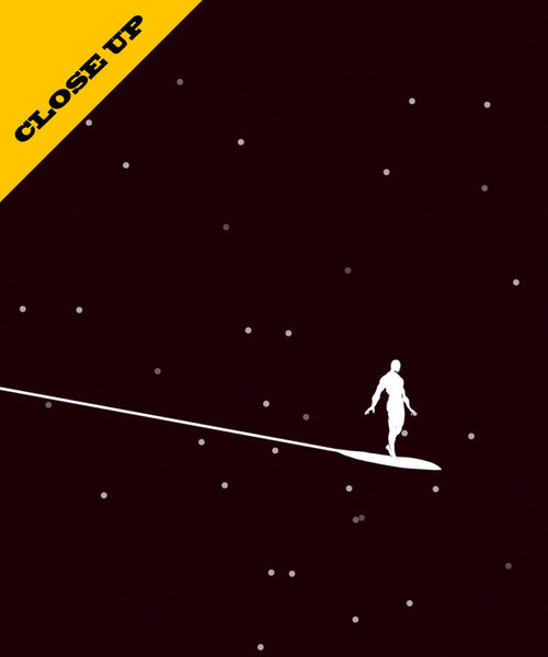 Silver Surfer Inspired Minimalist Poster - Black Collection - Print 286 - Home Decor