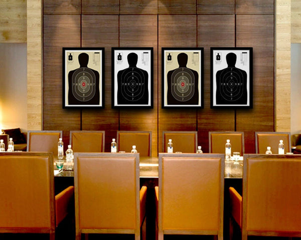 Official Gun Range Target Practice Poster - Print 323 - Home Decor